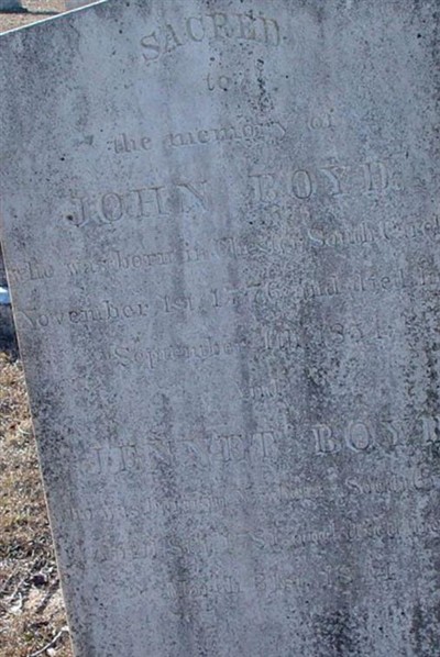 Jane Dial Boyd on Sysoon