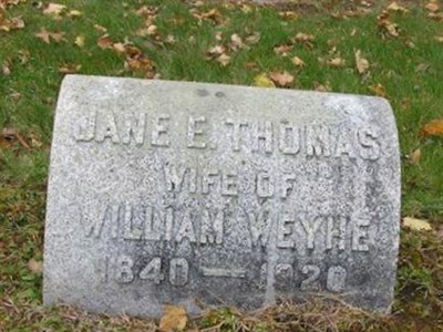Jane E. Thomas Weythe on Sysoon