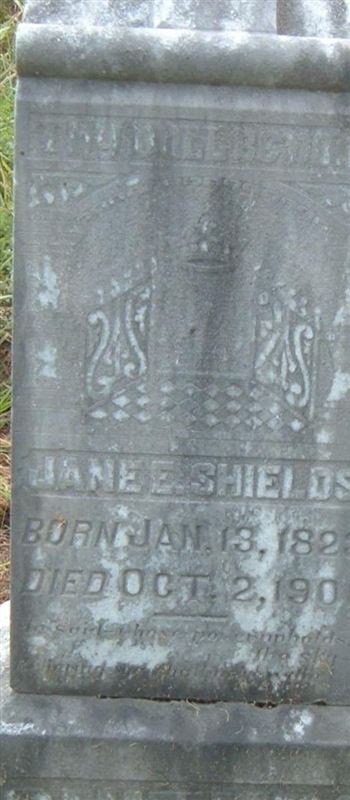 Jane Elizabeth Martin Shields on Sysoon