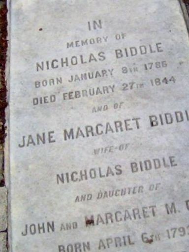 Jane Margaret Craig Biddle on Sysoon