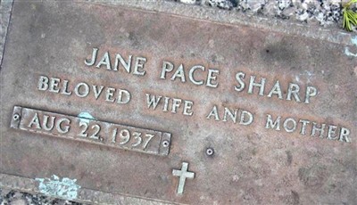 Jane Pace Sharp on Sysoon