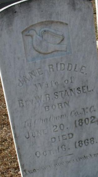 Jane Riddle Stansel on Sysoon
