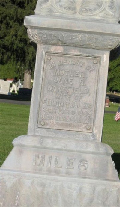 Jane Ruth Wakefield Miles on Sysoon