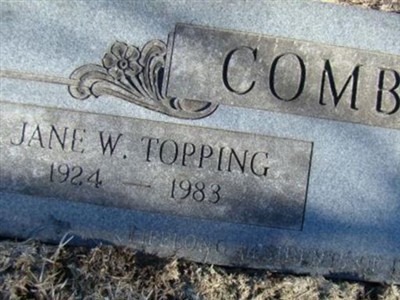 Jane W Topping Combest on Sysoon