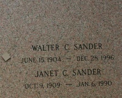 Janet C. Sander on Sysoon