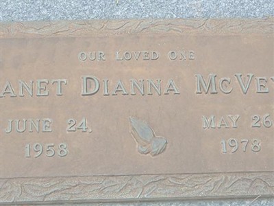Janet Dianna McVey on Sysoon