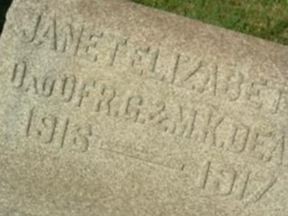 Janet Elizabeth Dean on Sysoon