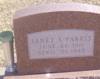 Janet I Parris on Sysoon