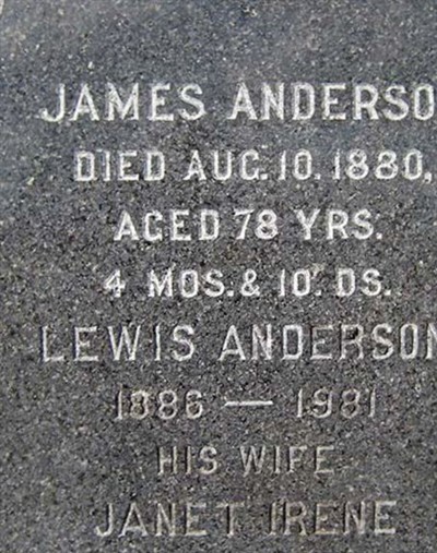 Janet Irene Anderson on Sysoon