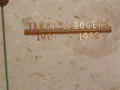 Janet L. Logan Rogers on Sysoon