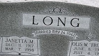 Janetta M Long on Sysoon