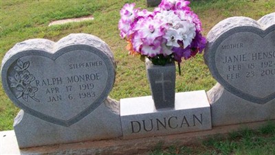 Janie Henson Spurling Duncan on Sysoon