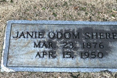 Janie Odom Sherer on Sysoon