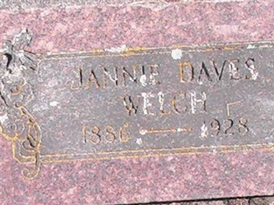 Jannie Daves Welch on Sysoon