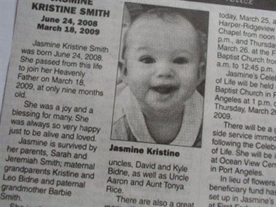 Jasmine Kristine Smith on Sysoon