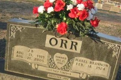 J B Orr on Sysoon