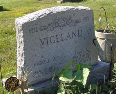 Jean Adeline Howe Vigeland on Sysoon