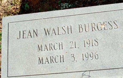 Jean Walsh Burgess on Sysoon