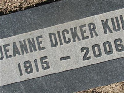Jeane Dicker Kuhn on Sysoon