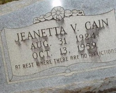 Jeanetta V Cain on Sysoon