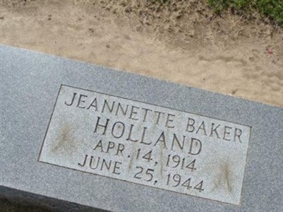 Jeanette Baker Holland on Sysoon