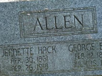 Jeanette Hack Allen on Sysoon