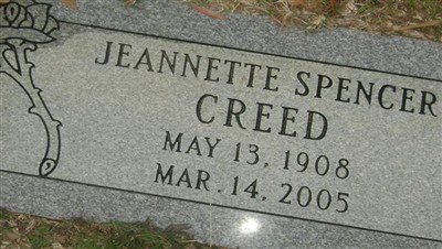 Jeannette Spencer Creed on Sysoon