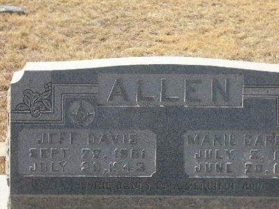 Jeff Davis Allen, Find a grave on Sysoon Jeff Davis Allen on Sysoon