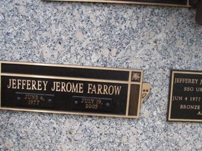 Jefferey Jerome Farrow on Sysoon