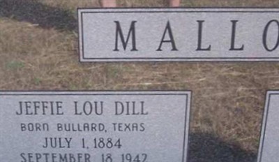 Jeffie Lou Dill Mallory on Sysoon