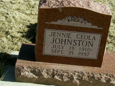 Jennie Ceola Johnston on Sysoon