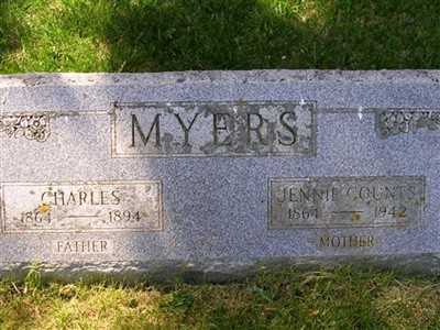 Jennie Counts Myers on Sysoon