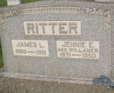 Jennie E Willauer Ritter on Sysoon