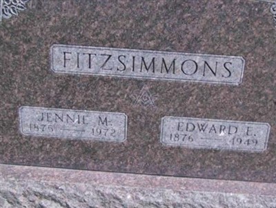 Jennie M Fitzsimmons, Find a grave on Sysoon Jennie M Fitzsimmons on Sysoon