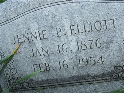 Jennie P Elliott on Sysoon