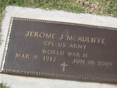 Jerome J. "Mac" McAuliffee on Sysoon