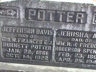Jerusha Ann Spencer Potter on Sysoon