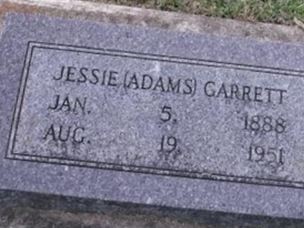 Jesse Mabel Adams Garrett on Sysoon