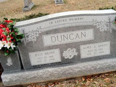 Jesse Milton Duncan on Sysoon