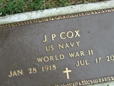 Jesse Phillip "J. P." Cox on Sysoon