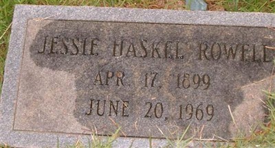 Jessie Haskel Rowell on Sysoon