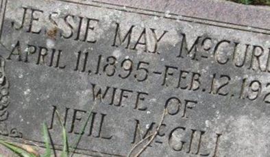 Jessie May McCurdy McGill on Sysoon