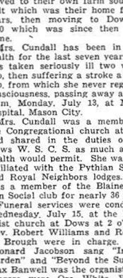 Jessie Pyle Cundall on Sysoon
