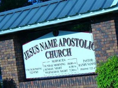 Jesus Name Apostolic Church Cemetery on Sysoon