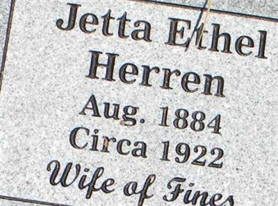 Jetta Ethel Herren on Sysoon