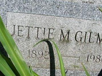 Jettie M Gilmore on Sysoon