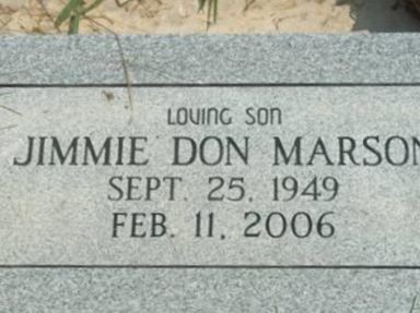 Jimmie Don Marson, Find a grave on Sysoon Jimmie Don Marson on Sysoon