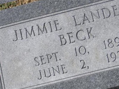 Jimmie Landers Beck on Sysoon