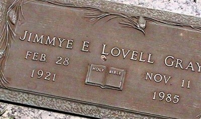 Jimmye E. Lovell Gray on Sysoon