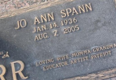 Jo Ann Spann Starr on Sysoon